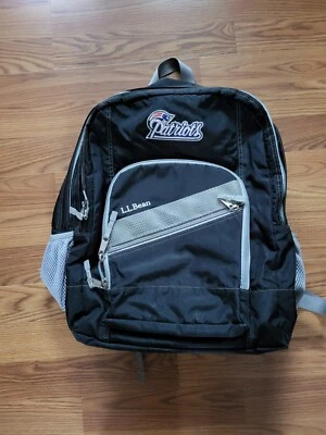 L.L. Mochila unisex Bean para adultos negra y gris Patriots bordada  Foto 1 de 4