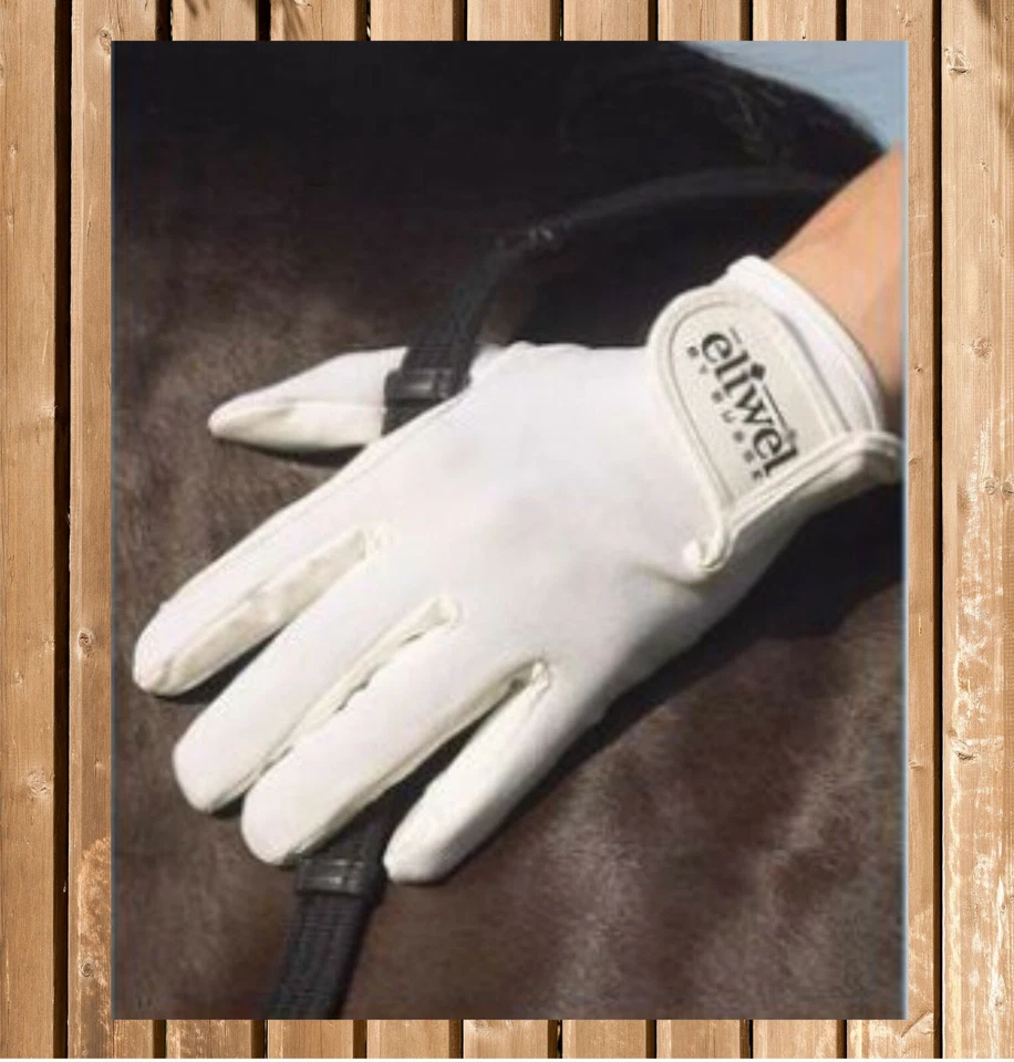 Eliwel by Busse Reithandschuh H-TECH, dünner Reit Handschuh, weiß, Gr. XL - Bild 1 von 1