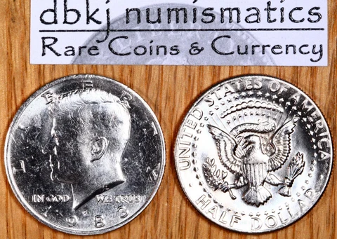 1983 P Kennedy Half Dollar 50¢ - Choice to Gem Uncirculated Cover