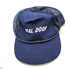 Ideal Door Garage Doors Hat Cap Blue Adult Used Mesh Snapback Vintage B15D