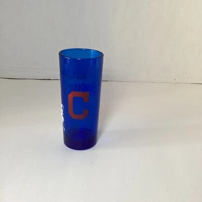 Copo muito raro Cleveland Guardians Absolut vodka azul cobalto 6"  - Imagem 1 de 2