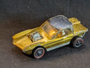 Vintage Original RedLine Hot Wheels PYTHON Gold 1966 USA Red Line - Picture 1 of 8