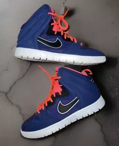 Scarpe Nike Dunk Free Basketball Mid 599466-401 Deep Royal Blu/Rosa Uomo Taglia 9 - Foto 1 di 12