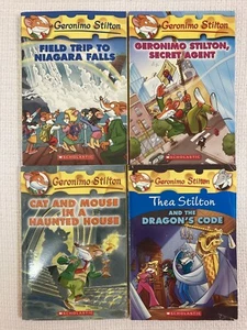 Geronimo Stilton 4 Books as NEW Novel Story Children's fiction adventure - Picture 1 of 1