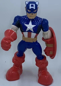 Hasbro Playskool Super Hero Adventures Captain America Figure 5” Squeeze Legs - Picture 1 of 6