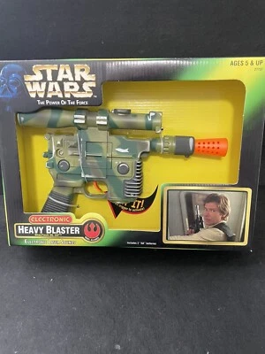 Star Wars El Poder de la Fuerza Electrónico Heavy Blaster Bosque Camuflaje 1997 Nuevo en Caja Foto 1 de 4