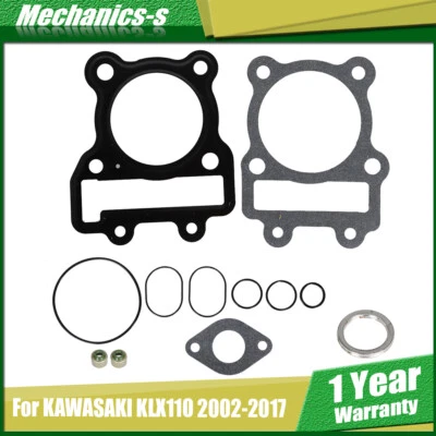 Juego de juego de juntas de extremo superior de cabeza para KAWASAKI KLX110 2002-2017 KLX 110 Foto 1 de 4