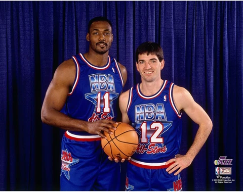 Karl Malone Unsigned Utah Jazz Hardwood Classics 1992 All-Star Game Cover