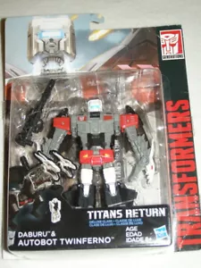 Transformers Generations Titans Return Daburu & Autobot Twinferno (Deluxe) MOSC - Picture 1 of 2