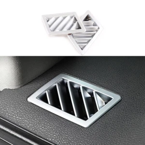 For BMW X3 2006-2009 2010 Matte Silver Dashboard Side Vent Overlay Cover 2PCS - Picture 1 of 12