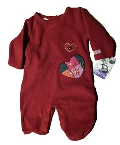 NWT CARTER'S Valentine's Day Heart Baby Girls Red Romper Pants SUPER CUTE 6 MOS. - Picture 1 of 3