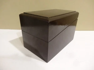 Reed & Barton Diamond Crown Wooden Cigar Humidor Box 9"x 5.5"x6". Excellent - Picture 1 of 7