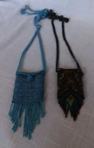 Beaded Amulet Bags 2inx 4in - Picture 1 of 2
