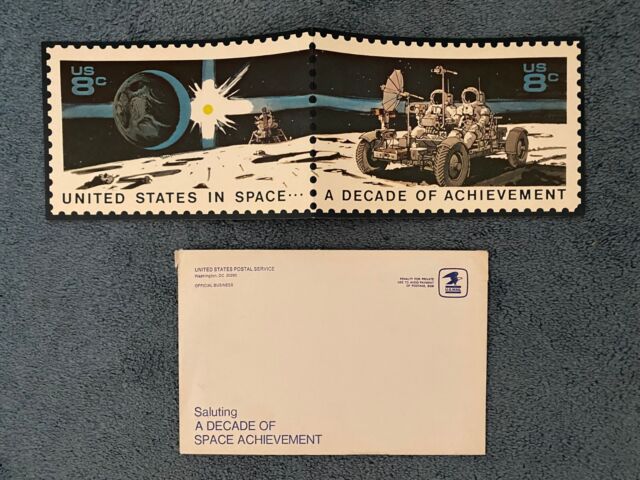 Vintage First Day of Issue August 2, 1971 $.08 cent Stamps w/ Cachet.  APOLLO 15