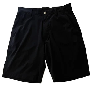 FootJoy Shorts Mens 30 Black Lightweight Chino Golfer Golf FJ Flat Front - Imagen 1 de 9