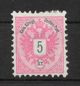 AUSTRIA SG72c 1883 5k CARMINE MTD COMO NUEVO - Imagen 1 de 1