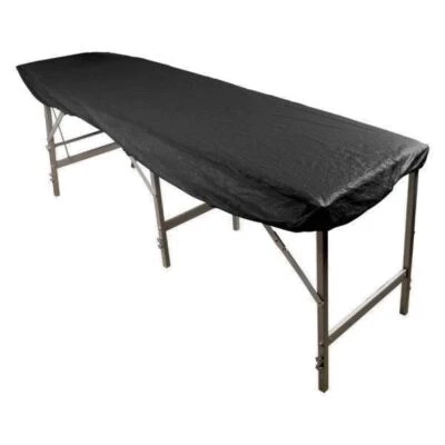 UNIGLOVES 10X Black Waterproof Disposable Bed Table Cover Fitted Sheets Tattooing Piercing