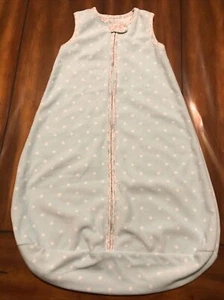 Carters polka dot & floral fleece sleep bag sack baby girl size M 6-9 months - Picture 1 of 9