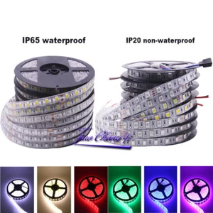 DC12V 5M SMD 5050 RGB LED Strip Waterproof 300LED RGBW RGBWW LED Light Strips - Picture 1 of 17