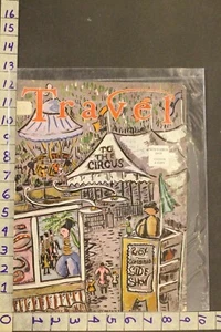 1935 CIRCUS CARNIVAL FAIR BIG TOP TENT SNAKE CHARMER ART DECO COVER SA32 - Picture 1 of 1