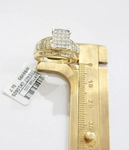 Real 14k Yellow Gold Diamond Ring 1 CT Diamond Ladies Women, Wedding Engagement - Picture 1 of 12