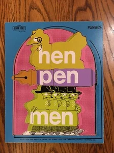 SESAME STREET frame puzzle PBS tray 1973 detective cartoon Joe Raposo hen pen - Picture 1 of 4