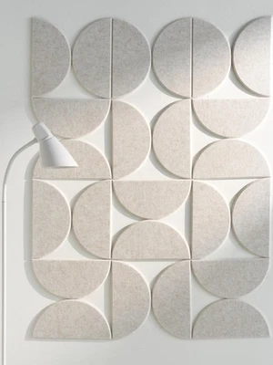 Decorative Bulletin Board Home Decor - Felt Tiles for Accent Walls Decoration... - Image 1 of 4