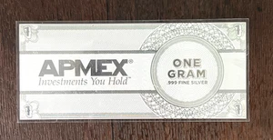 APMEX 1 GRAM .999 SILVER NOTE EAGLE DESIGN - Picture 1 of 3