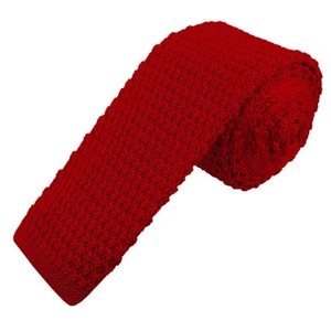 Corbatas de punto de color liso de 2,5 pulgadas de ancho y 58 pulgadas de largo para hombre - Imagen 1 de 12