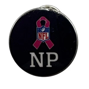 NFL Pink Ribbon Pin NP Lapel Pin Football Breast Cancer Awareness Employee Pin - Picture 1 of 4