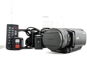Sony FDR AX100 Handycam Camcorder 4K HD WiFi 20MP Dual MP4 Mint - Picture 1 of 11