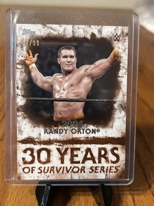 RANDY ORTON #'d/99 ORANGE 2018 WWE Topps Undisputed SURVIVOR SERIES #SS-13 - Picture 1 of 2