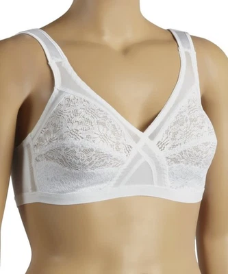 Comfort Choice Lace Full Figure No Wire Bra - 54C 54D 56D - Image 1 of 3