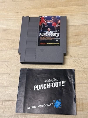 Mike Tyson's Punch-Out (Nintendo NES, 1987) Cartridge w/ Manual & Sleeve TESTED - Image 1 of 4