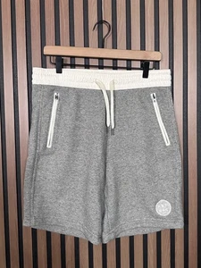 Abercrombie & Fitch Shorts Small Gray Fleece Pull On Sweatshorts Pocket Zip - Picture 1 of 7