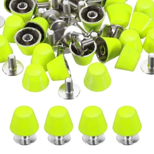 Handtaschenfüße 10 mm, 25 Sets rund flach Nieten, fluoreszierend grün - Bild 1 von 6