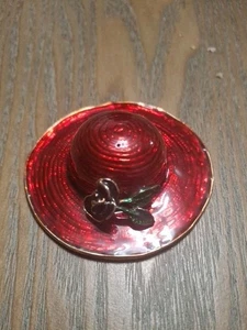 Vintage Red Hat Society Hinged Trinket Box Red Hot - Picture 1 of 1