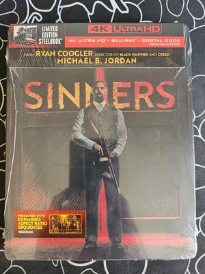 Sinners (Steelbook) (4K Ultra HD + Blu-ray + Digital Copy) Sealed IN HAND - Image 1 of 4