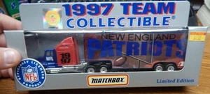 1997 MATCHBOX NEW ENGLAND PATRIOTS TRACTOR TRAILER DIE CAST 1/80 LQQK - Picture 1 of 1