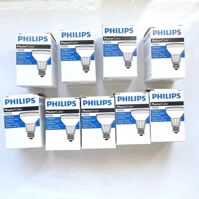 9x Philips MasterColor Bulb Ceramic Metal Halide CDM 35/PAR20/M/FL/3K M130/0 Lot - Image 1 of 4