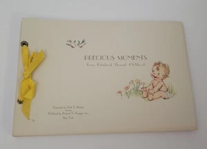 Vintage Baby Record Book Beautiful Graphics Baby's Firsts - Picture 1 of 7