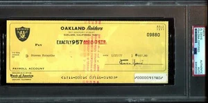 Al Davis Firmado Cheque Autógrafo Auto Raiders PSA ADN - Imagen 1 de 1