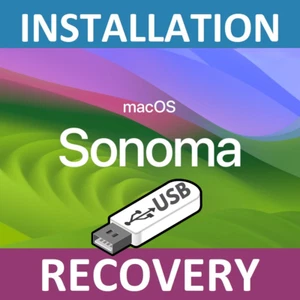 USB OSX 14 Sonoma macOS Boot stick USB-Stick Mac OS USB-Drive Installer - Bild 1 von 1