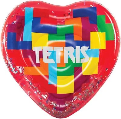 Tetris Piscina Flotador Videojuego Tema Balsa Acuática Gigante Salón de Verano Poderoso Mojo Foto 1 de 4