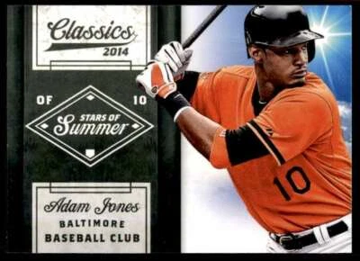 2014 CLASSICS STARS OF SUMMER ADAM JONES BALTIMORE ORIOLES #1 - Image 1 of 2