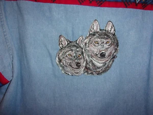 Wolf Shirt (bestickt) Indianeroptik - Bild 1 von 5