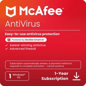 McAfee Antivirus 2025 | 1 PC | Direct from McAfee | Same Day Delivery - Picture 1 of 6