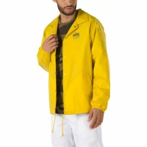 Vans Torrey Coaches Jacket Yellow Men's Multiple Sizes New with Tags VN0002MUD2P - Picture 1 of 5