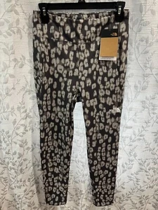 The North Face Girls' Size XL Vanadis Grey Leopard Printed On Mountain Tights - Picture 1 of 7