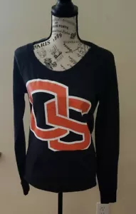 Victoria's Secret PINK Oregon State Beavers OSU sweatshirt hoodie black orange S - Picture 1 of 8